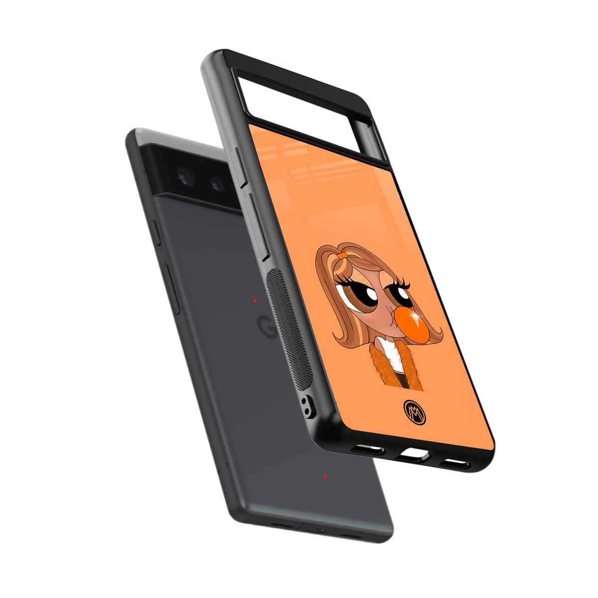 orange tote powerpuff girl back phone cover | glass case for google pixel 6