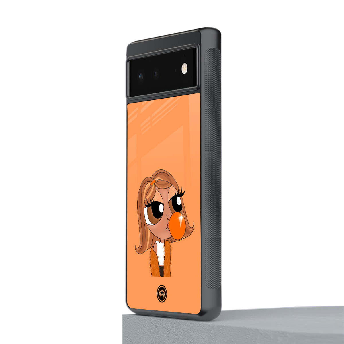 orange tote powerpuff girl back phone cover | glass case for google pixel 6