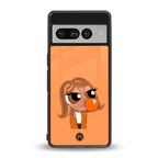 orange tote powerpuff girl back phone cover | glass case for google pixel 7 pro