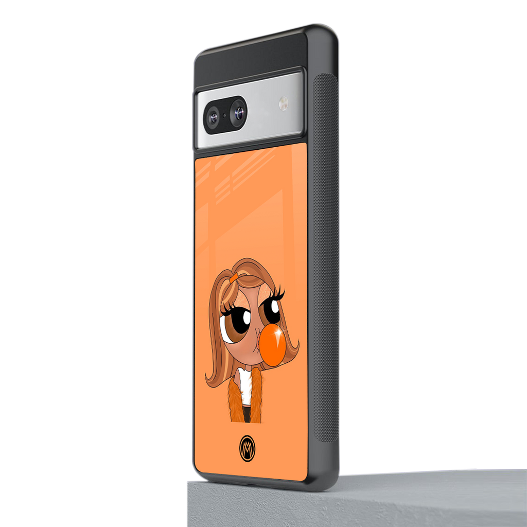 orange tote powerpuff girl back phone cover | glass case for Google Pixel 7
