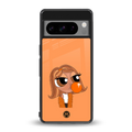 orange tote powerpuff girl back phone cover | glass case for google pixel 8 pro
