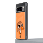 orange tote powerpuff girl back phone cover | glass case for google pixel 8 pro