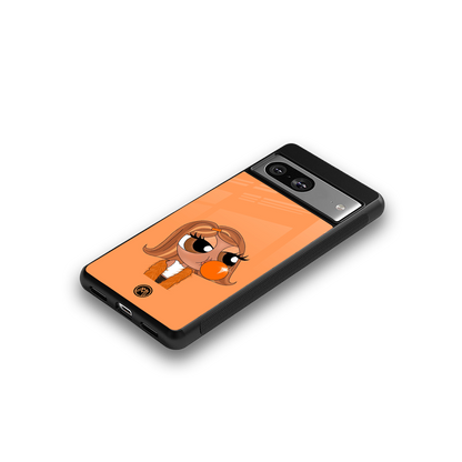 orange tote powerpuff girl back phone cover | glass case for Google Pixel 8