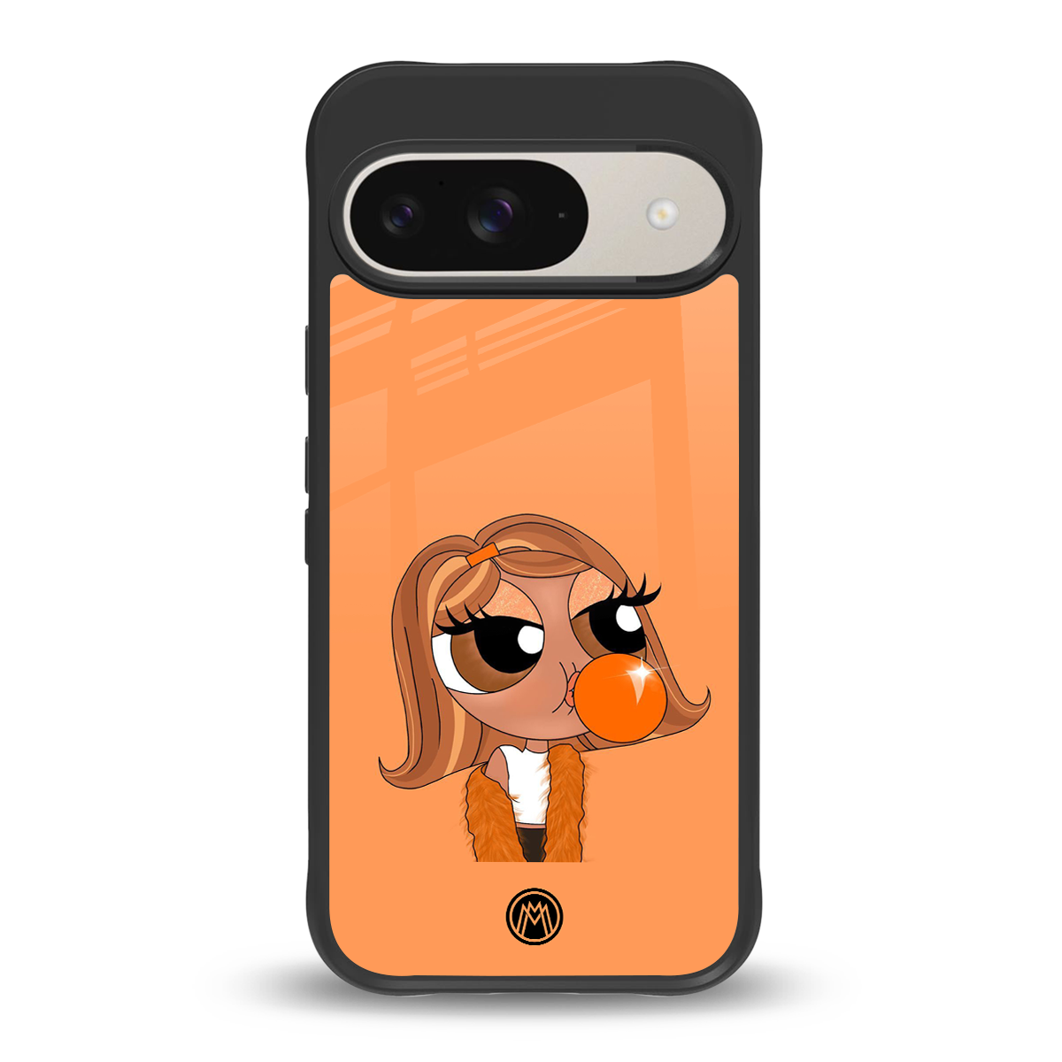 orange tote powerpuff girl back phone cover | glass case for google pixel 9