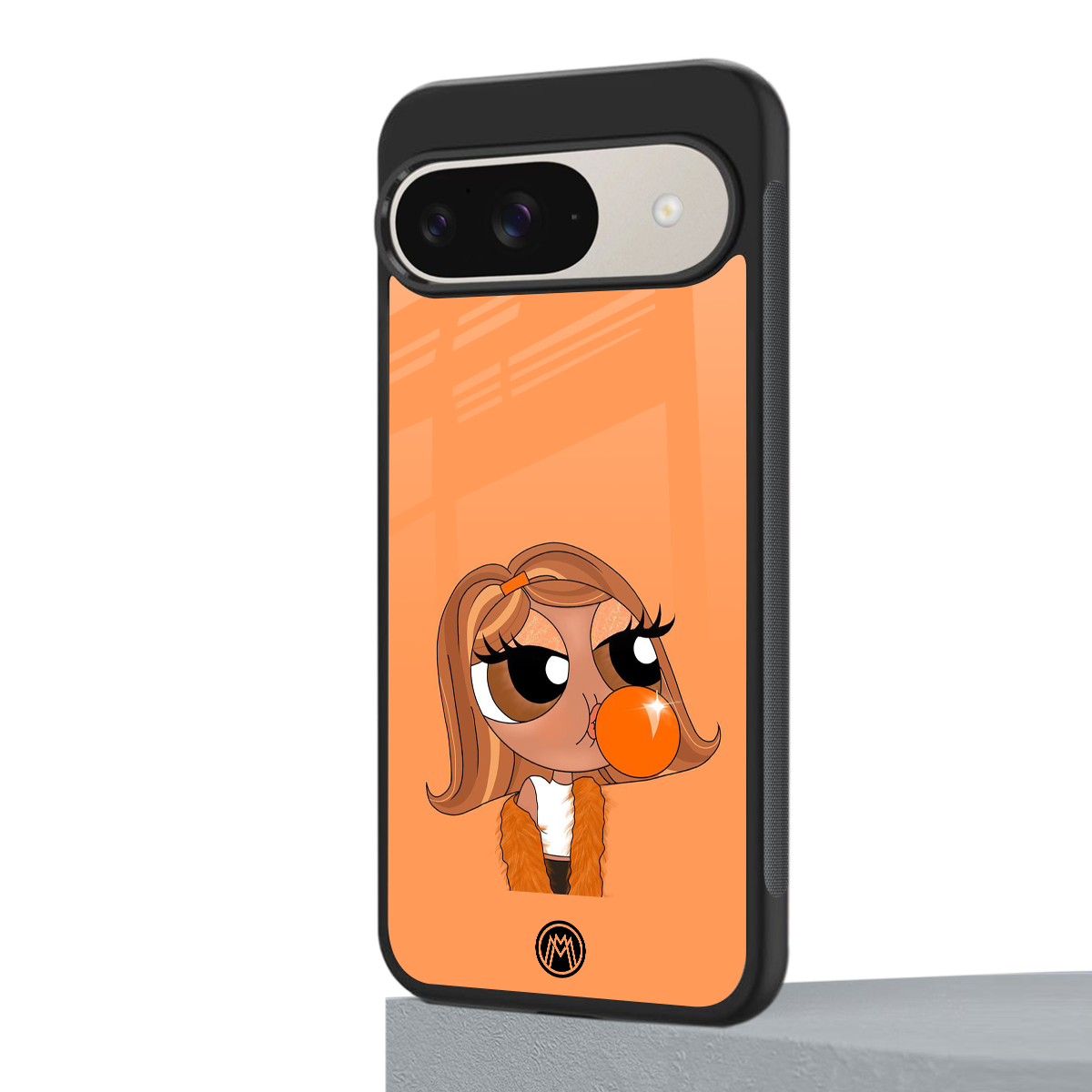 orange tote powerpuff girl back phone cover | glass case for google pixel 9