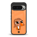 orange tote powerpuff girl back phone cover | glass case for google pixel 9 pro