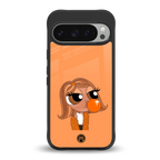 orange tote powerpuff girl back phone cover | glass case for google pixel 9 pro