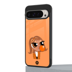 orange tote powerpuff girl back phone cover | glass case for google pixel 9 pro