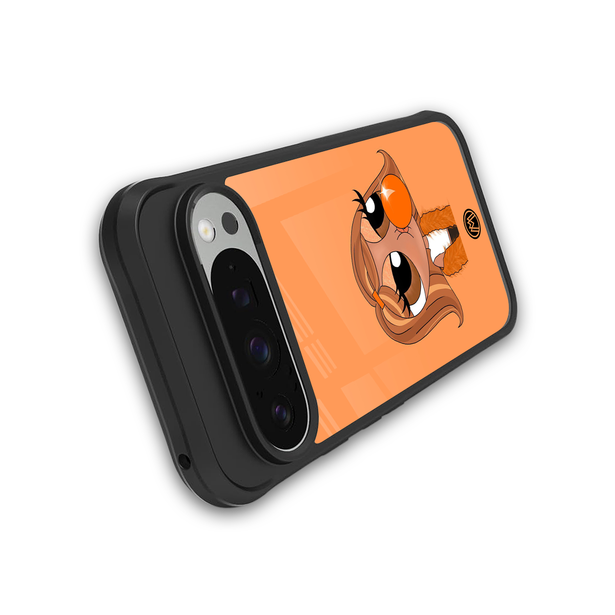 orange tote powerpuff girl back phone cover | glass case for google pixel 9 pro