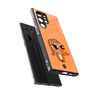 orange tote powerpuff girl back phone cover | glass case for samsung galaxy s23 ultra