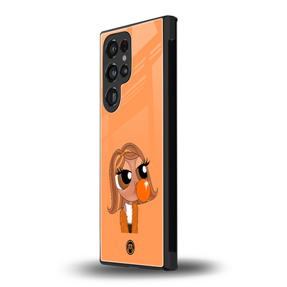 orange tote powerpuff girl back phone cover | glass case for samsung galaxy s24 ultra