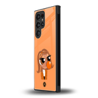 orange tote powerpuff girl back phone cover | glass case for samsung galaxy s23 ultra