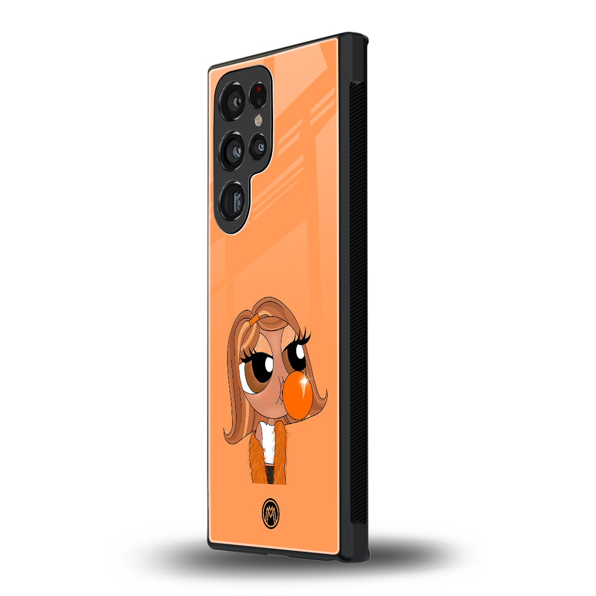 orange tote powerpuff girl back phone cover | glass case for samsung galaxy s23 ultra