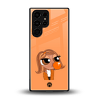 orange tote powerpuff girl back phone cover | glass case for samsung galaxy s25 ultra