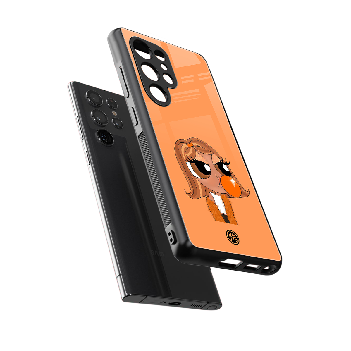 orange tote powerpuff girl back phone cover | glass case for samsung galaxy s25 ultra