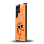 orange tote powerpuff girl back phone cover | glass case for samsung galaxy s25 ultra