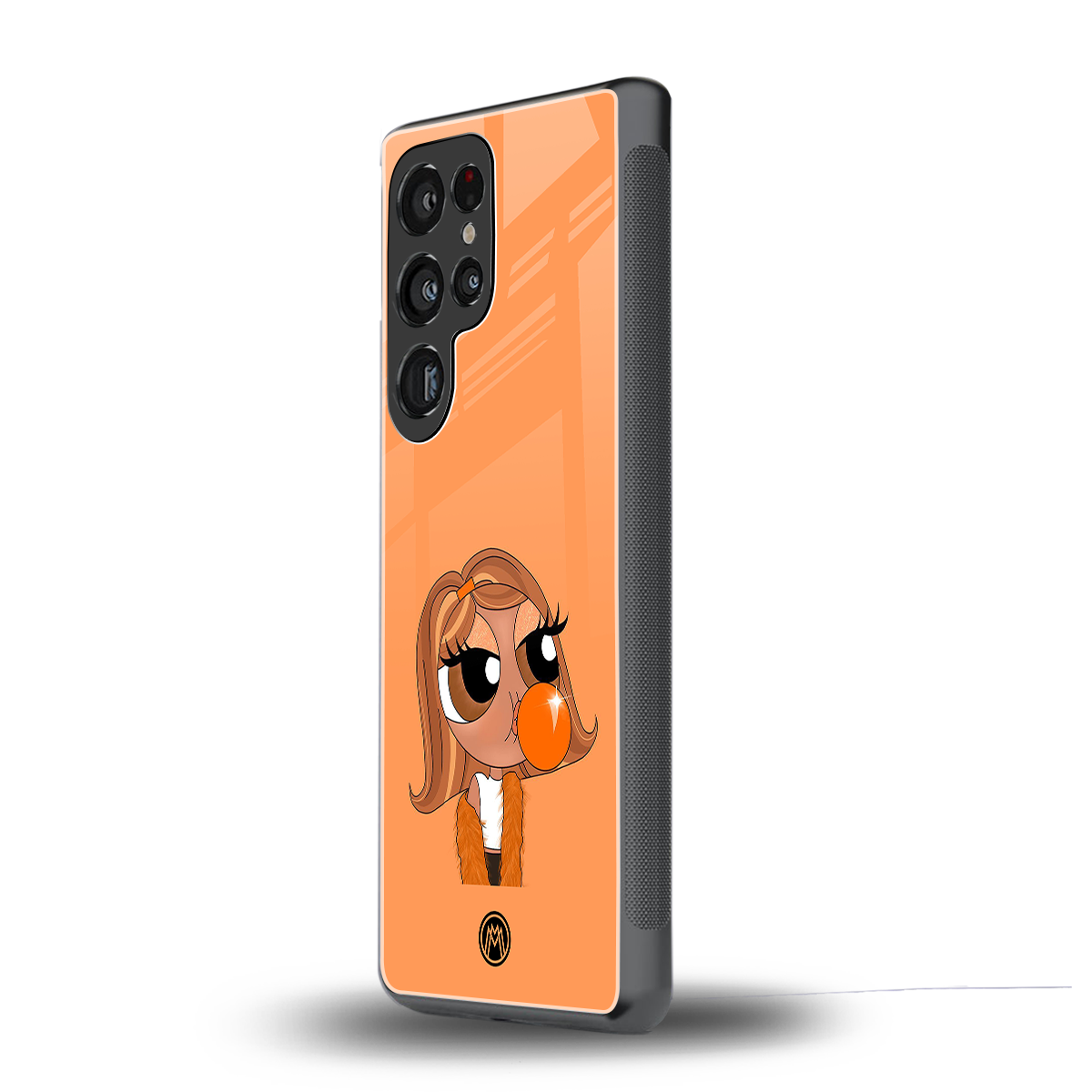 orange tote powerpuff girl back phone cover | glass case for samsung galaxy s25 ultra