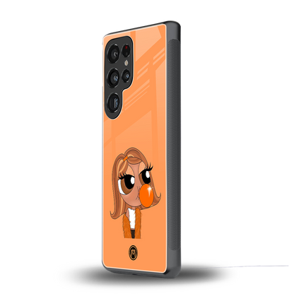 orange tote powerpuff girl back phone cover | glass case for samsung galaxy s25 ultra
