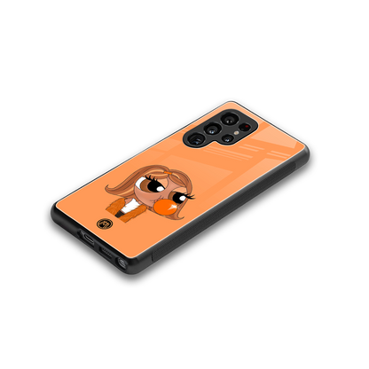 orange tote powerpuff girl back phone cover | glass case for samsung galaxy s25 ultra