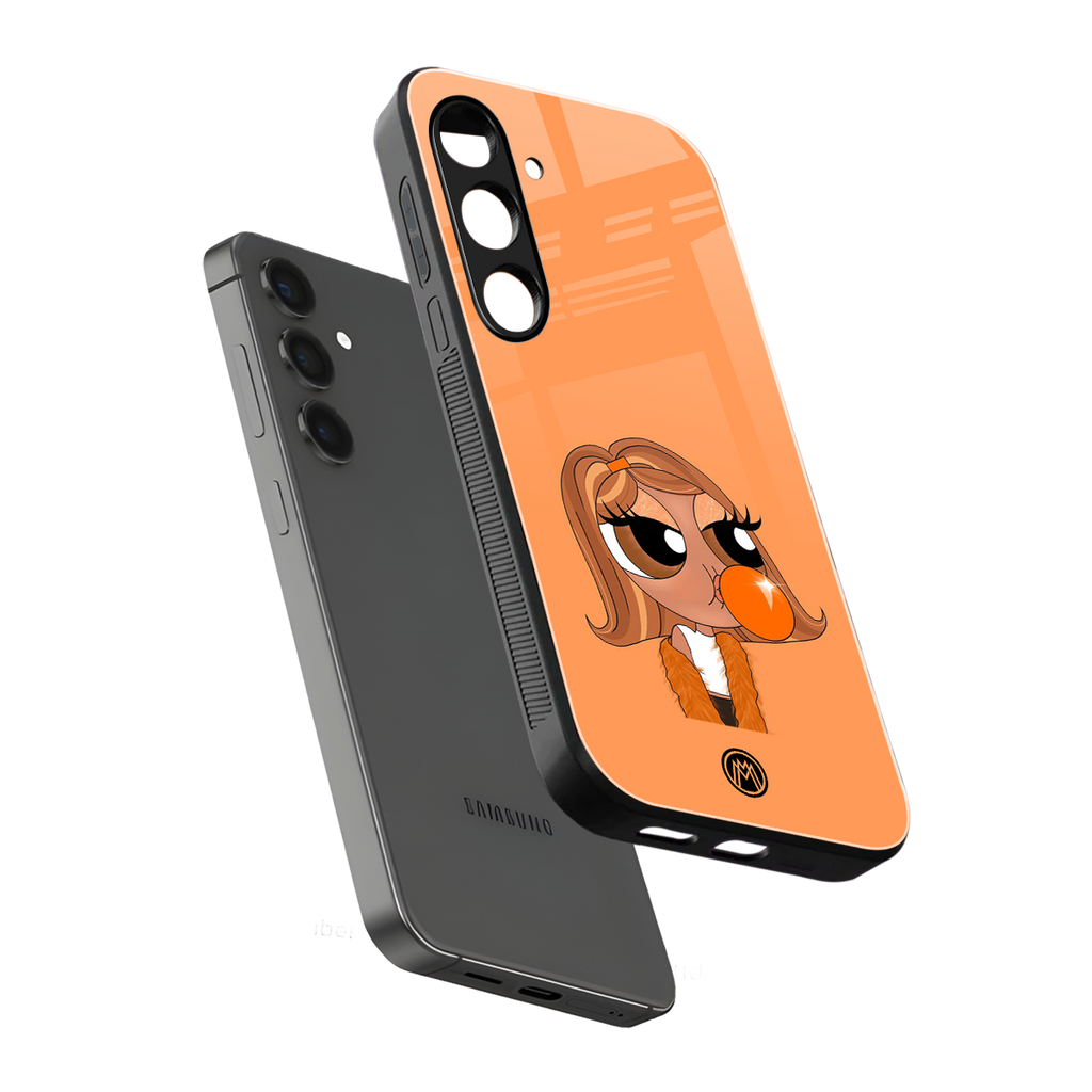 orange tote powerpuff girl back phone cover | glass case for samsung galaxy s23 plus