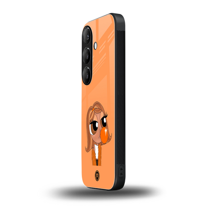 orange tote powerpuff girl back phone cover | glass case for samsung galaxy s24 fe
