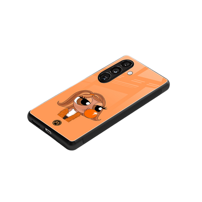 orange tote powerpuff girl back phone cover | glass case for samsung galaxy s24 fe
