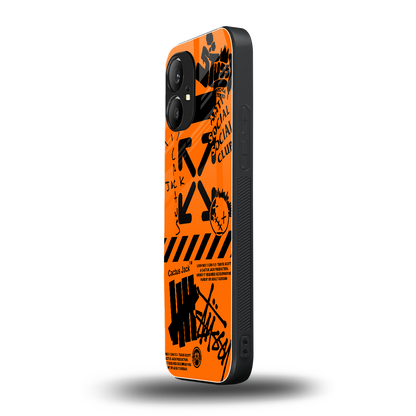orange travis scott x anti social social club back phone cover | glass case for nothing phone 1