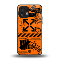 orange travis scott x anti social social club back phone cover | glass case for nothing phone 2