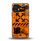 orange travis scott x anti social social club back phone cover | glass case for nothing phone 2