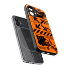 orange travis scott x anti social social club back phone cover | glass case for nothing phone 2