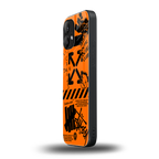 orange travis scott x anti social social club back phone cover | glass case for nothing phone 2