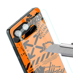 orange travis scott x anti social social club back phone cover | glass case for oneplus nord 4