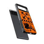 orange travis scott x anti social social club back phone cover | glass case for Google Pixel 6A