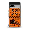 orange travis scott x anti social social club back phone cover | glass case for Google Pixel 7