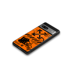 orange travis scott x anti social social club back phone cover | glass case for Google Pixel 7A
