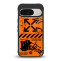 orange travis scott x anti social social club back phone cover | glass case for google pixel 9