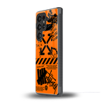 orange travis scott x anti social social club back phone cover | glass case for samsung galaxy s25 ultra