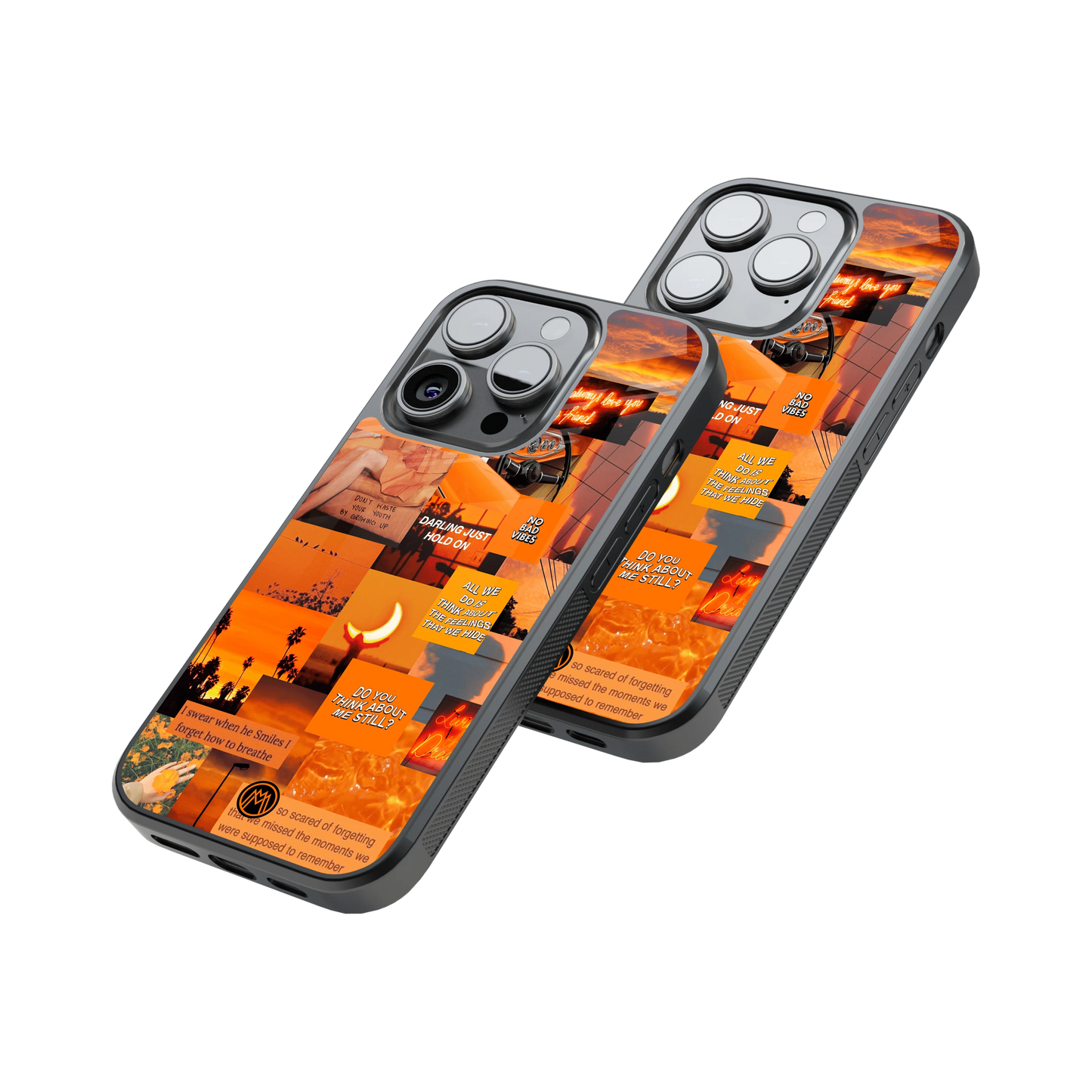 Protective Glass Back Phone Case Compatible with iPhone, Samsung, OnePlus, Pixel & More