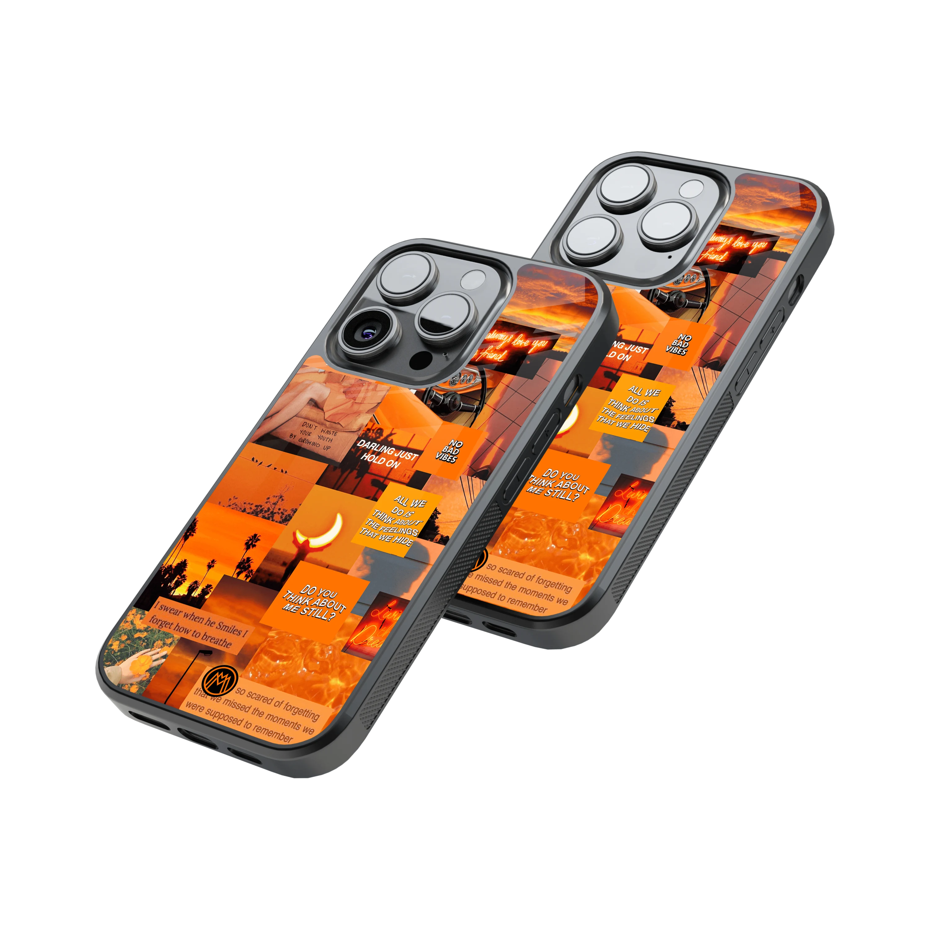 Protective Glass Back Phone Case Compatible with iPhone, Samsung, OnePlus, Pixel & More