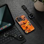 orange aesthetic back phone cover | glass case for google pixel 9