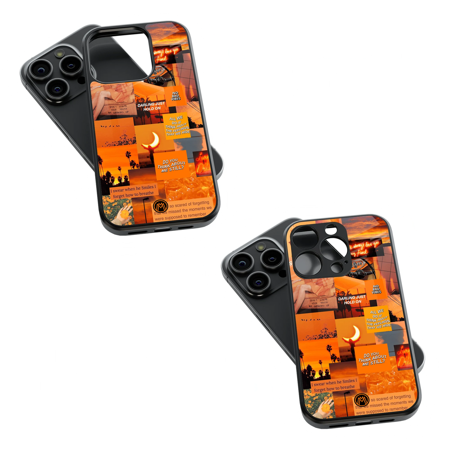 Trendy Glass Back Mobile Case for iPhone, Samsung, Redmi, OnePlus, Google Pixel, Motorola