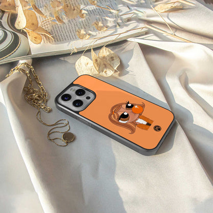 orange tote powerpuff girl back phone cover | glass case for samsung galaxy s24 ultra