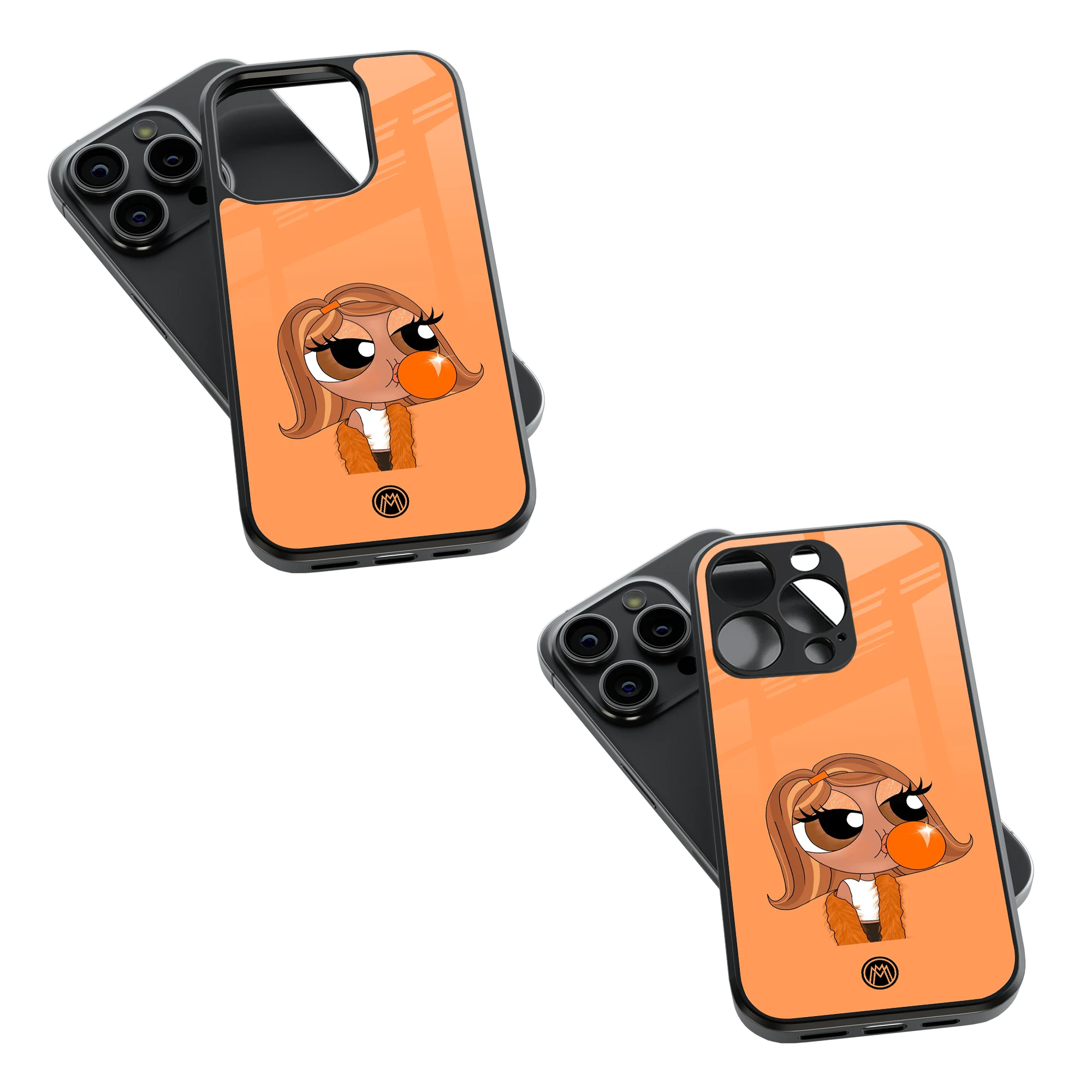 Trendy Glass Back Mobile Case for iPhone, Samsung, Redmi, OnePlus, Google Pixel, Motorola