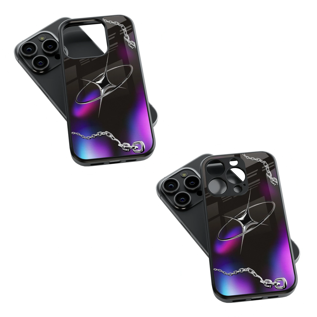 Trendy Glass Back Mobile Case for iPhone, Samsung, Redmi, OnePlus, Google Pixel, Motorola