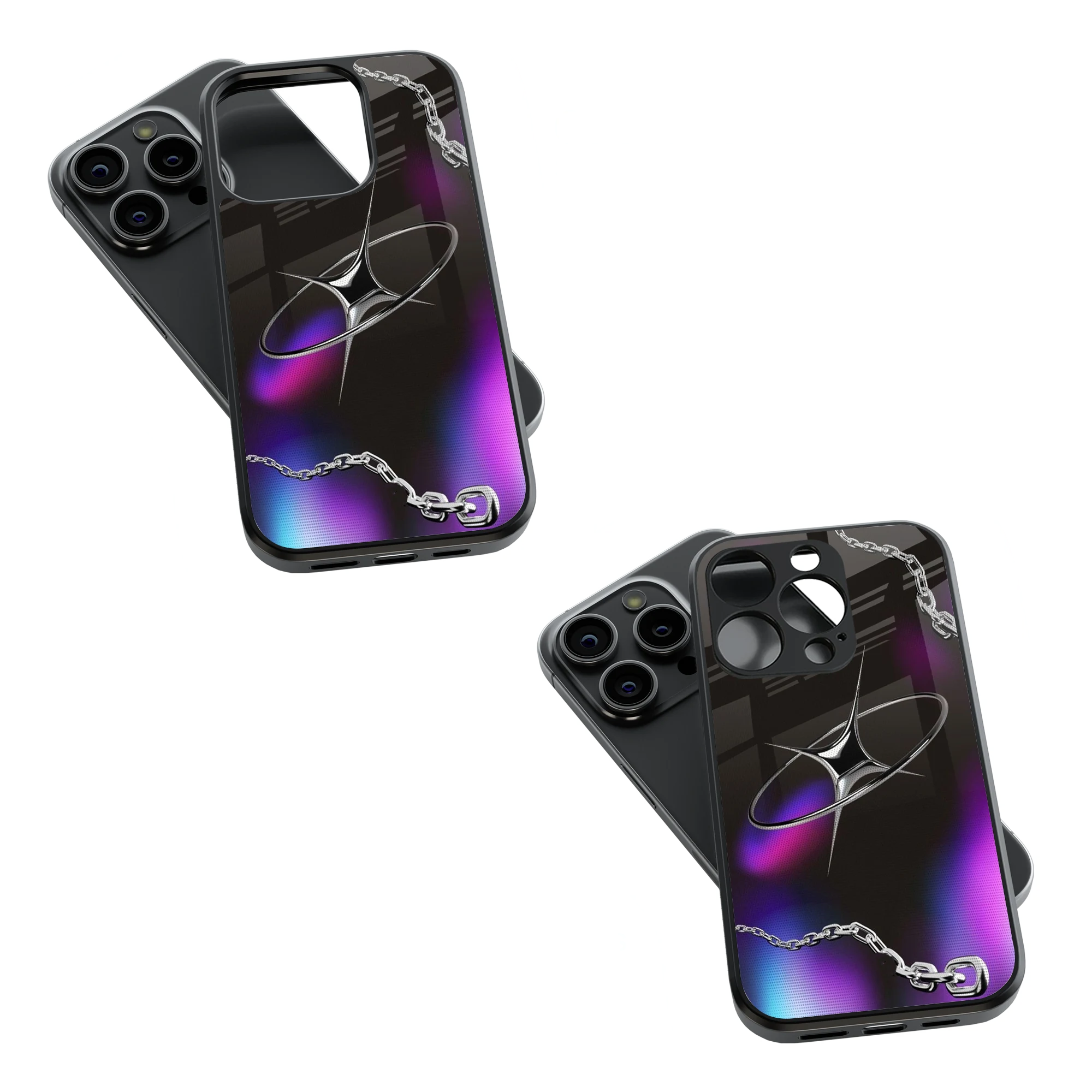 Trendy Glass Back Mobile Case for iPhone, Samsung, Redmi, OnePlus, Google Pixel, Motorola