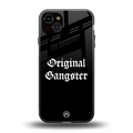 original gangster back phone cover | glass case for iphone 15 plus