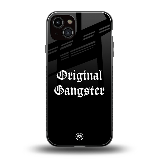 original gangster back phone cover | glass case for iphone 15 plus