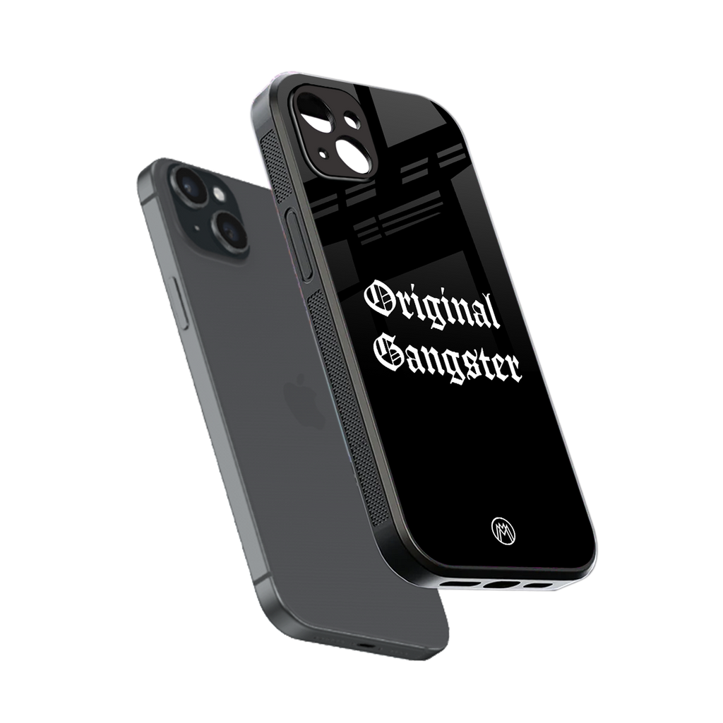 original gangster back phone cover | glass case for iphone 15 plus