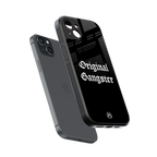 original gangster back phone cover | glass case for iphone 15 plus
