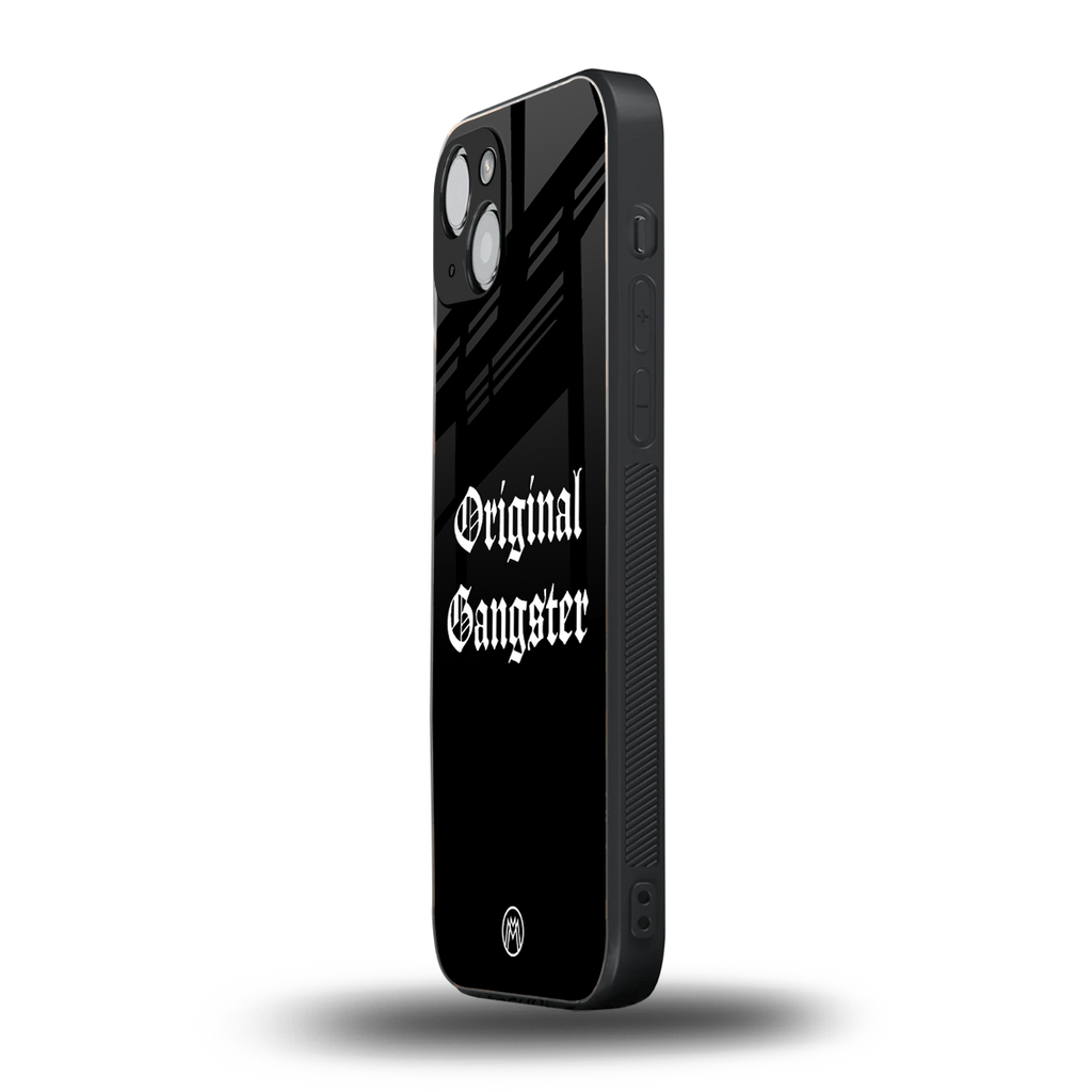 original gangster back phone cover | glass case for iphone 15 plus
